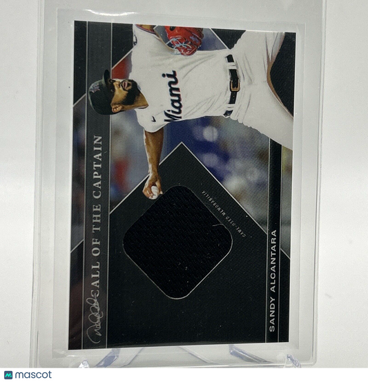 2022 Topps x Derek Jeter Call of the Captain Sandy Alcantara Jersey 66/125 #3