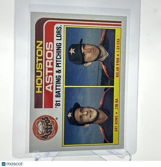 1982 Topps Astros Leaders/Checklist Baseball Card #66 NM-Mint FREE SHIPPING