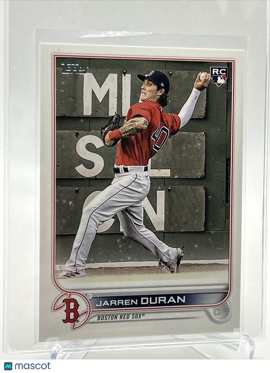 2022 Topps RETAIL SET Jarren Duran Rookie Baseball Card #187 Mint FREE SHIPPING