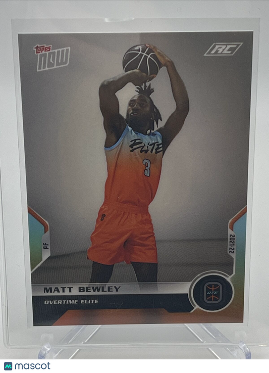 2021 Topps Now OTE Matt Bewley Rookie Basketball Card #15 Mint FREE SHIPPING