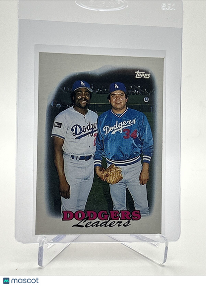 1988 Topps Dodgers Leaders Baseball Card #489 Mint FREE SHIPPING