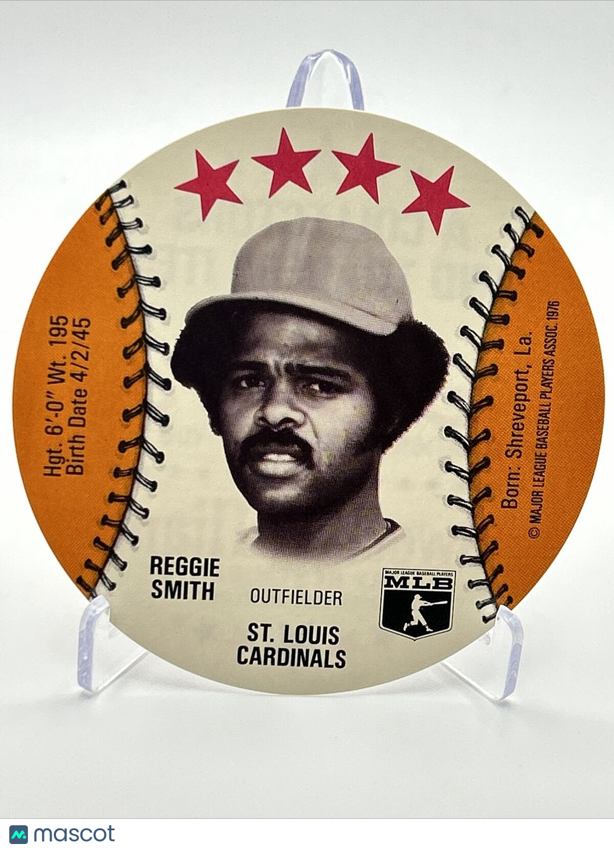 1976 Isaly's Sweet William Disc Reggie Smith Baseball Card NM-MT FREE SHIPPING