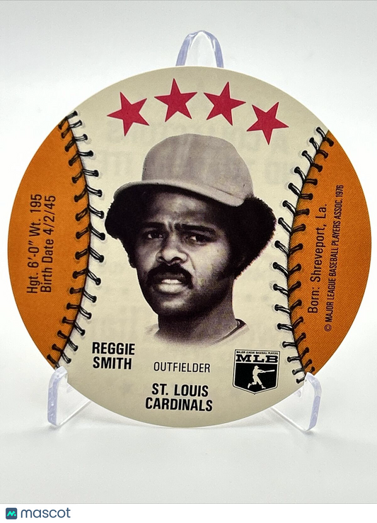 1976 Isaly's Sweet William Disc Reggie Smith Baseball Card NM-MT FREE SHIPPING