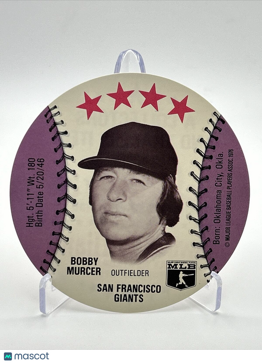 1976 Isaly's Sweet William Disc Bobby Murcer Baseball Card NM-MT FREE SHIPPING
