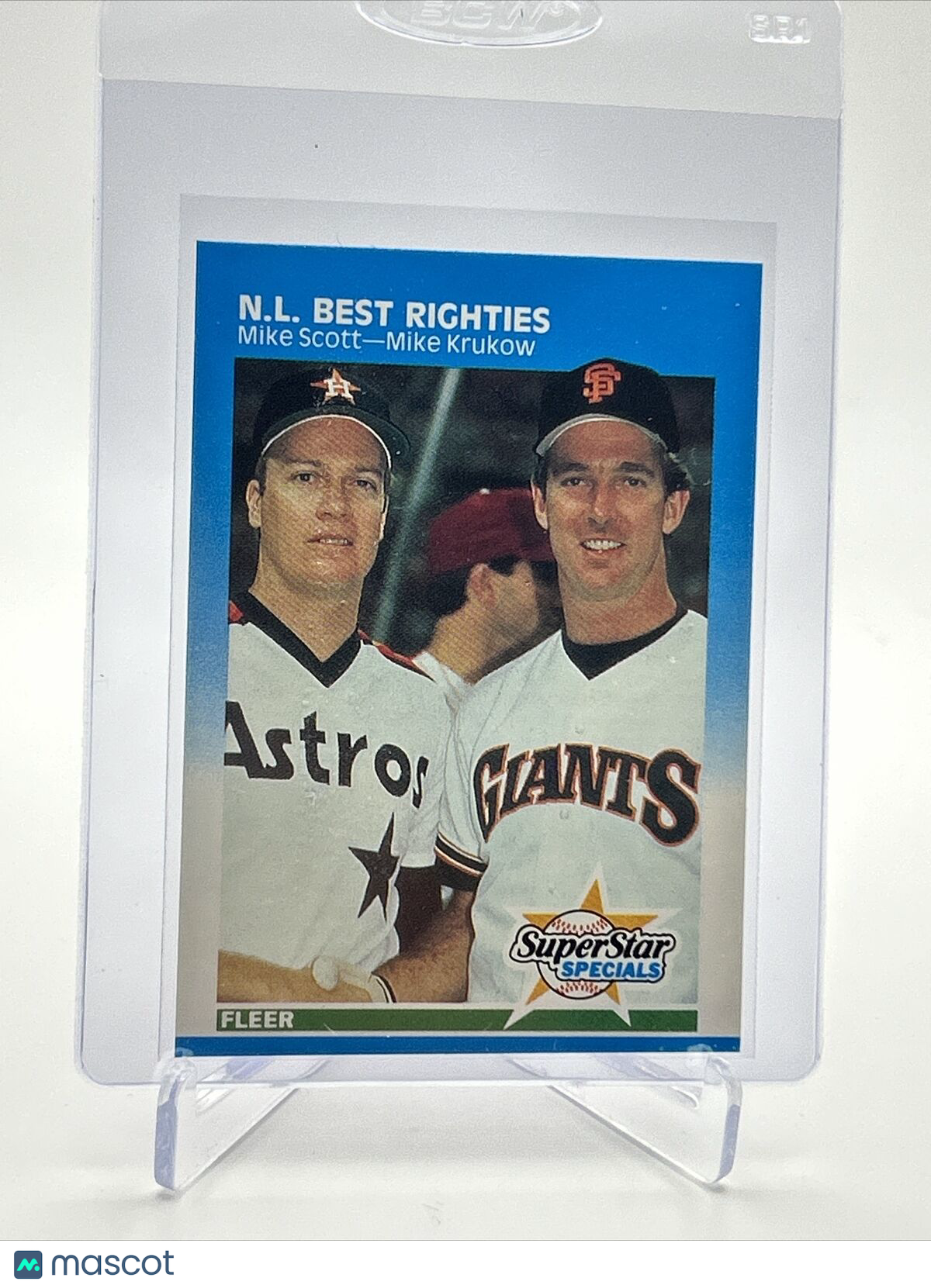 1987 Fleer Mike Scott/Mike Krukow Baseball Card #630 Mint FREE SHIPPING