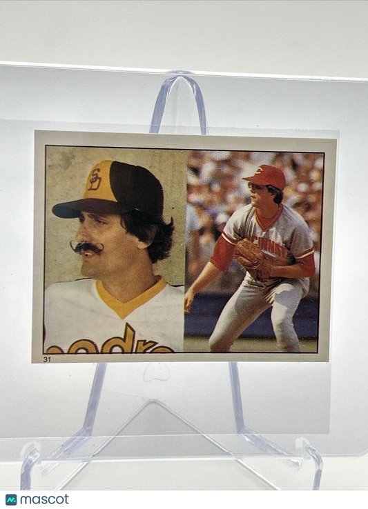 1981 Topps Stickers Rollie Fingers/Tom Hume Card #31 NM-Mint FREE SHIPPING