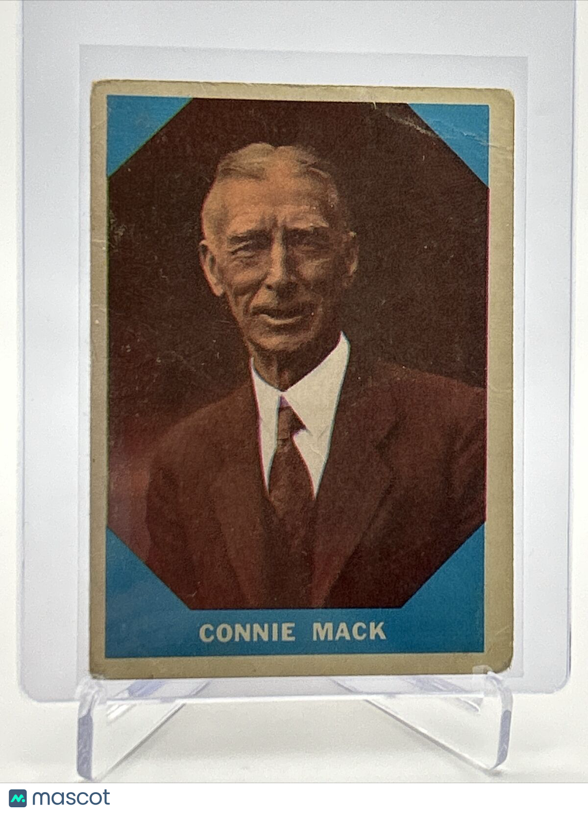 1960 Fleer Baseball Greats Connie Mack Card #14 Poor Quality FREE SHIPPING
