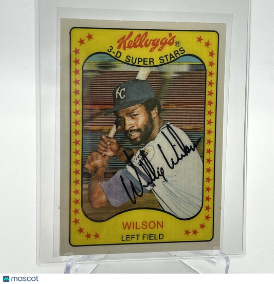 1981 Kellogg's Willie Wilson Baseball Card #24 NM-Mint FREE SHIPPING