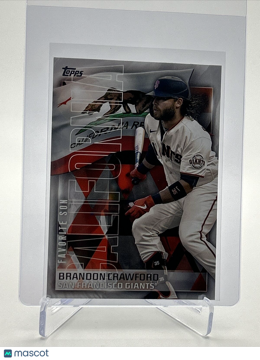 2023 Topps Favorite Sons Brandon Crawford Baseball Card #FS-9 FREE SHIPPING