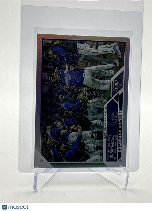 2023 Topps RAINBOW FOIL Colorado Rockies Baseball Card #445 FREE SHIPPING