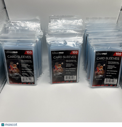Ultra Pro Penny Card Soft Sleeves 30 Packs of 100 for Standard Cards, 3000 Total