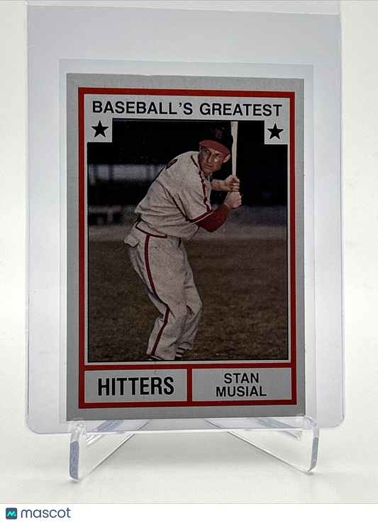 1982 TCMA Greatest Hitters Stan Musial Baseball Card #2 Mint FREE SHIPPING