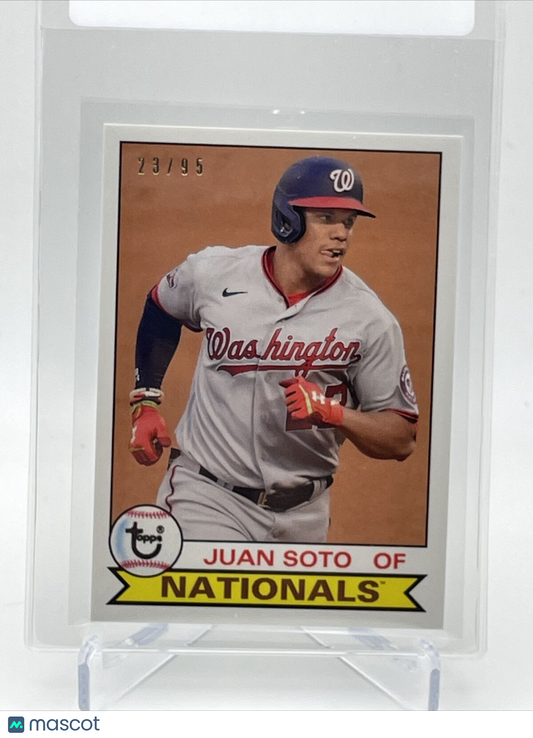 2021 Topps Transcendent Juan Soto Baseball Card #1979-JS 23/95 1979 Topps