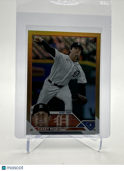 2023 Topps GOLD FOIL Casey Mize Baseball Card #586 FREE SHIPPING