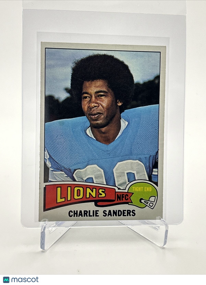 1975 Topps Charlie Sanders Football Card #445 NM Quality FREE SHIPPING