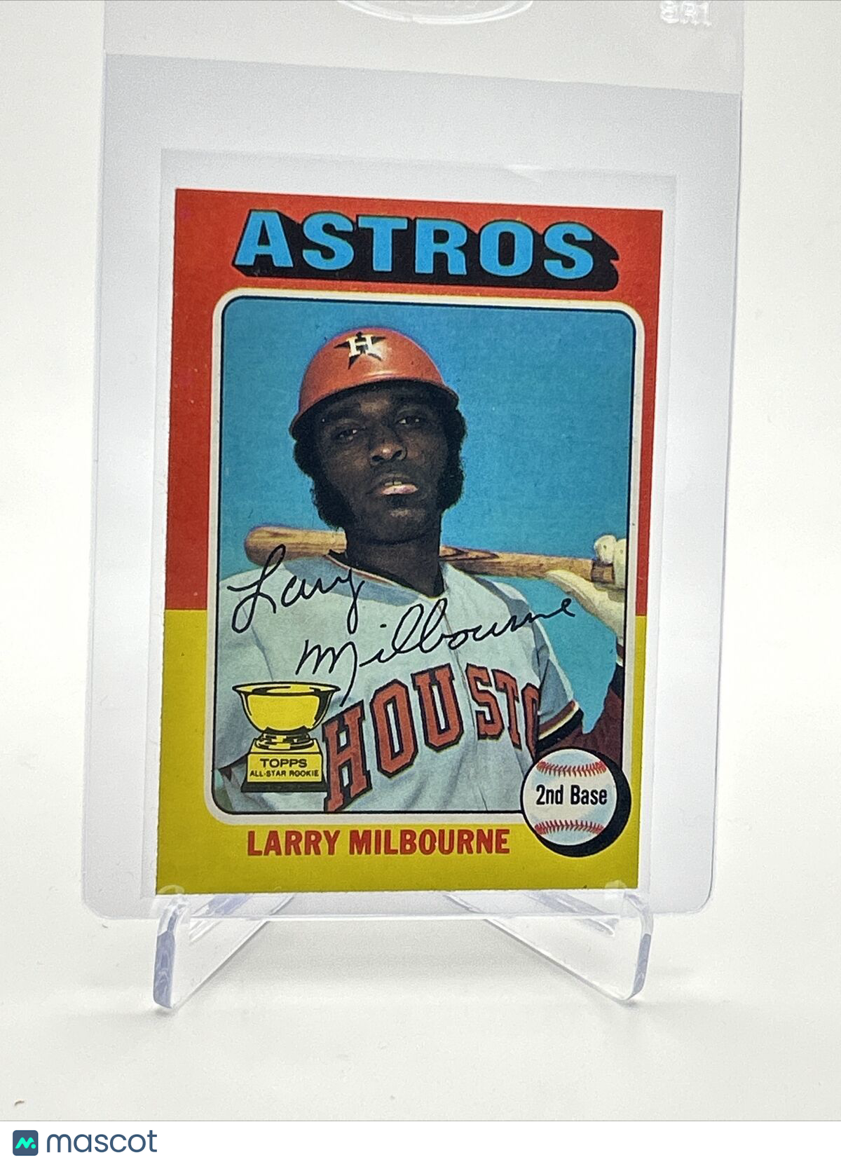 1975 Topps Larry Milbourne Rookie Baseball Card #512 NM Quality FREE SHIPPING