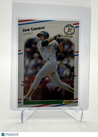 1988 Fleer Jose Canseco Baseball Card #276 Mint FREE SHIPPING