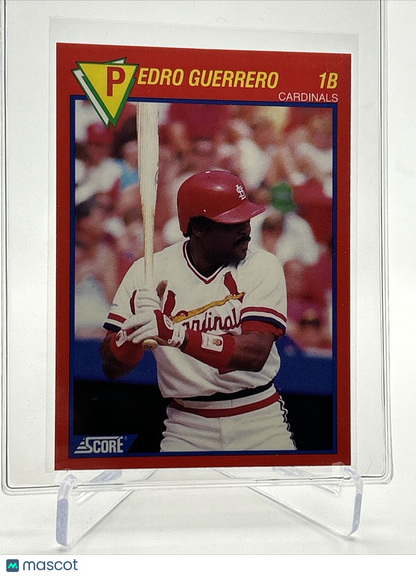 1989 Score Hottest 100 Pedro Guerrero Baseball Card #44 Mint FREE SHIPPING