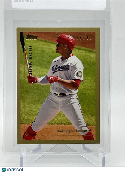 2021 Topps Transcendent Juan Soto Baseball Card #1999-JS 35/95 1999 Topps
