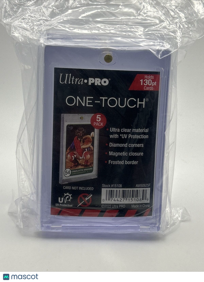 Ultra Pro One-Touch Thick Card 130pt Point Magnetic Card Holder - 5 PACK