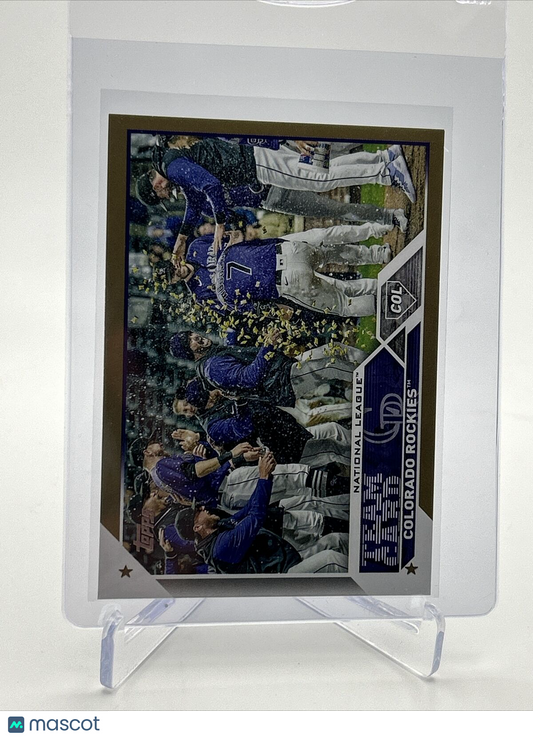 2023 Topps GOLD Colorado Rockies Baseball Card #445 /2023 FREE SHIPPING