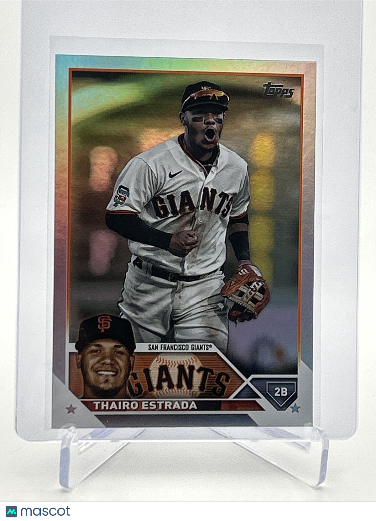 2023 Topps RAINBOW FOIL Thairo Estrada Baseball Card #560 FREE SHIPPING