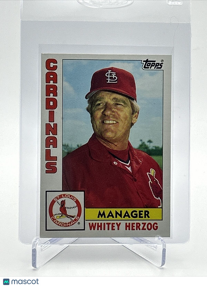 1984 Topps Whitey Herzog Baseball Card #561 NM-Mint FREE SHIPPING