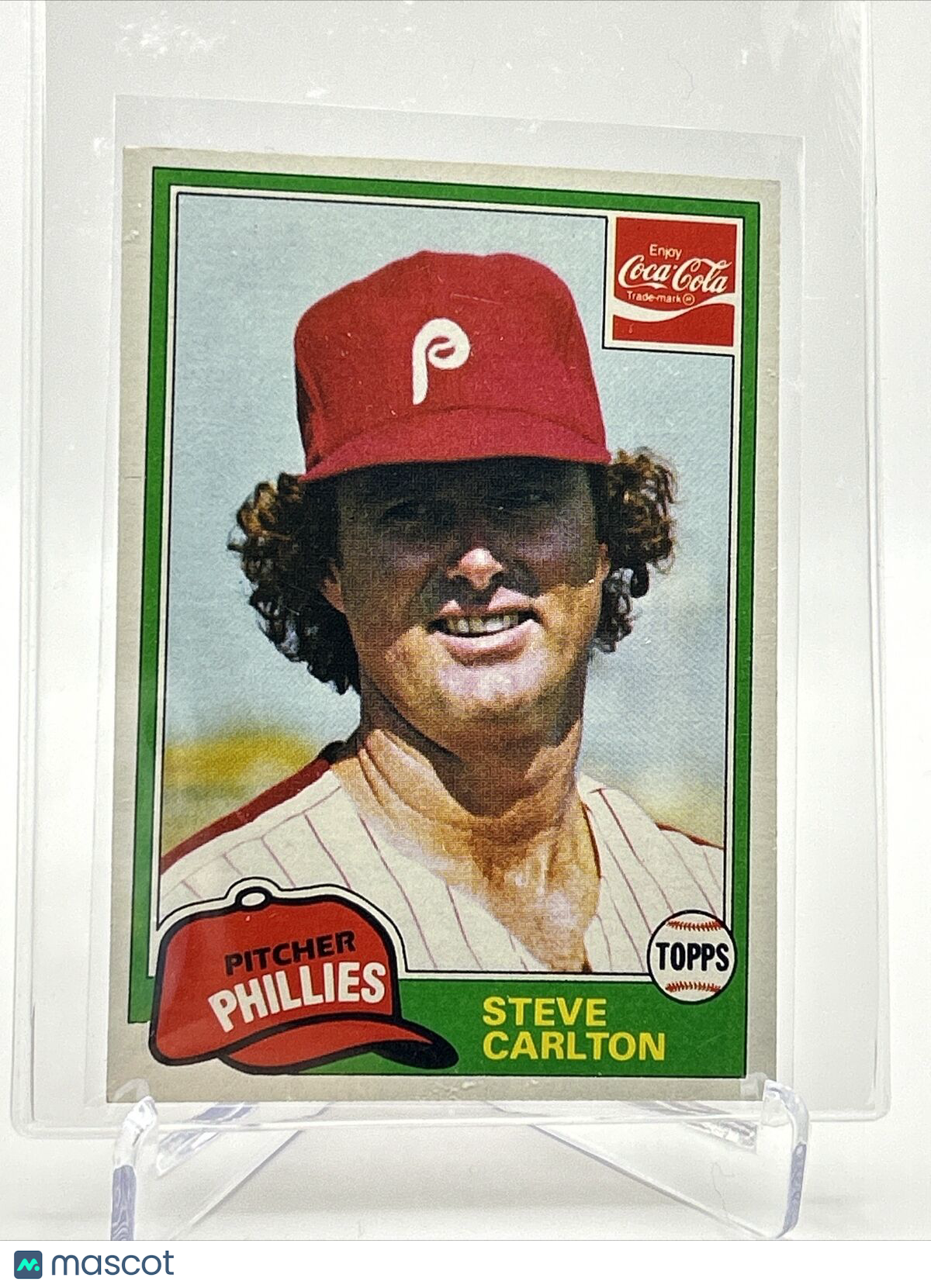 1981 Topps Coca-Cola Steve Carlton Baseball Card #3 NM-Mint FREE SHIPPING