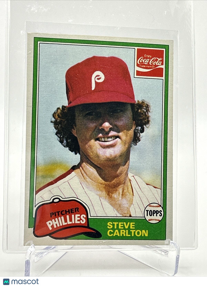 1981 Topps Coca-Cola Steve Carlton Baseball Card #3 NM-Mint FREE SHIPPING