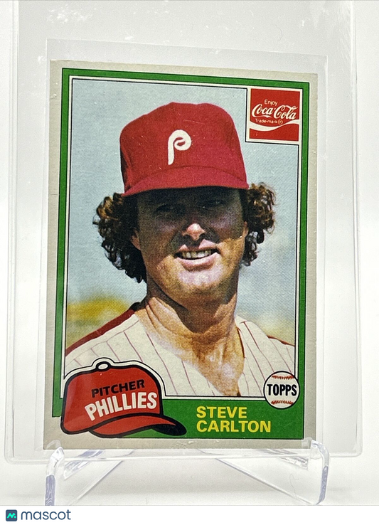 1981 Topps Coca-Cola Steve Carlton Baseball Card #3 NM-Mint FREE SHIPPING