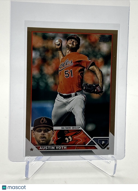 2023 Topps GOLD Austin Voth Baseball Card #647 /2023 FREE SHIPPING