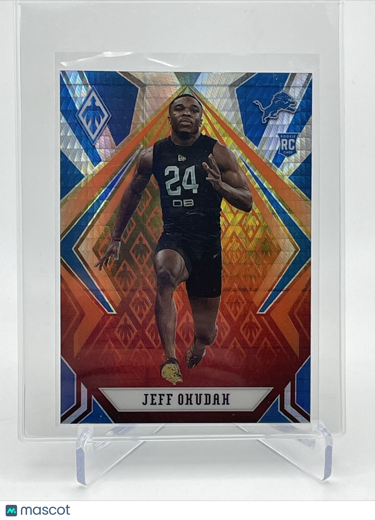 2020 Panini Phoenix FIRE BURST Jeff Okudah Rookie Card #143 Mint FREE SHIPPING