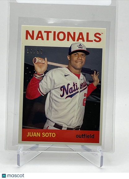 2021 Topps Transcendent Juan Soto Baseball Card #1964-JS 35/95 1964 Topps
