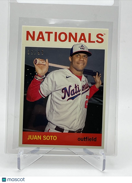 2021 Topps Transcendent Juan Soto Baseball Card #1964-JS 35/95 1964 Topps
