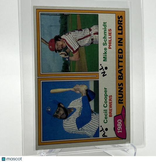 1981 Topps 1980 Runs Batted In Leaders Baseball Card #3 NM-Mint FREE SHIPPING