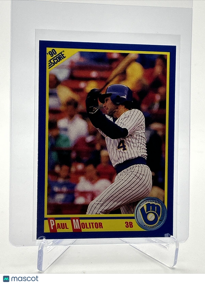 1990 Score Paul Molitor Baseball Card #460 Mint FREE SHIPPING