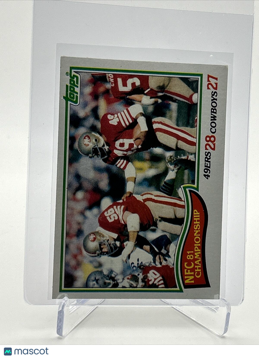 1982 Topps 1981 NFC Championship Football Card #8 NM-MT FREE SHIPPING