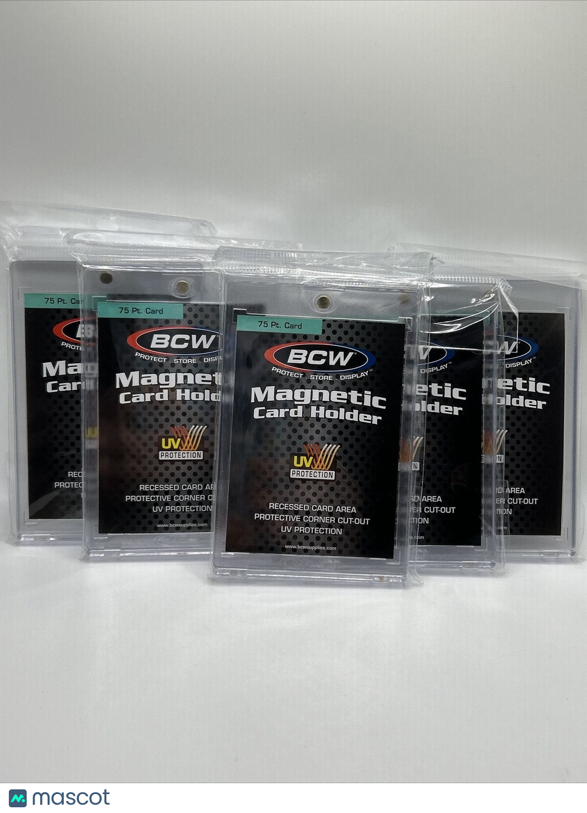 BCW Magnetic Card Holder 75pt Point with UV Protection, lot of 5 holders