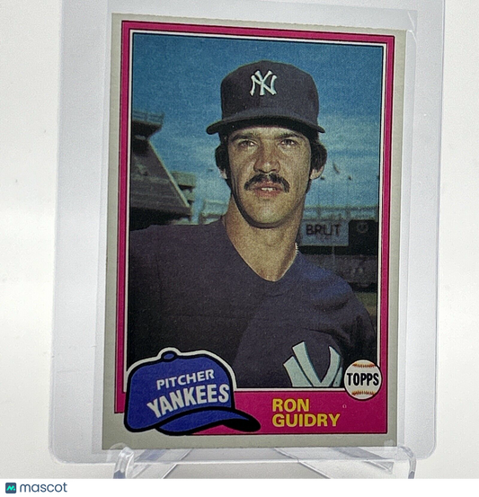 1981 Topps Ron Guidry Baseball Card #250 NM-Mint FREE SHIPPING