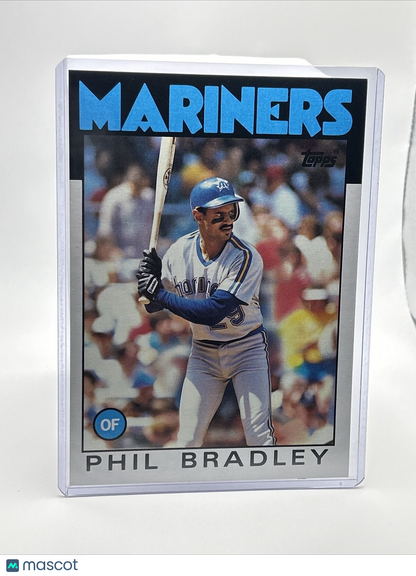 1986 Topps Super Phil Bradley Baseball Card #13 NM-Mint FREE SHIPPING