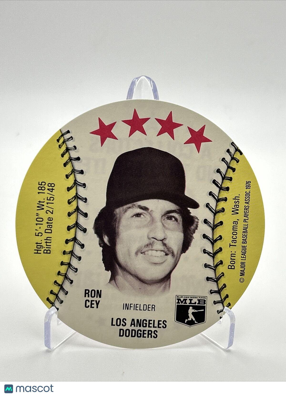1976 Isaly's Sweet William Disc Ron Cey Baseball Card NM-MT FREE SHIPPING
