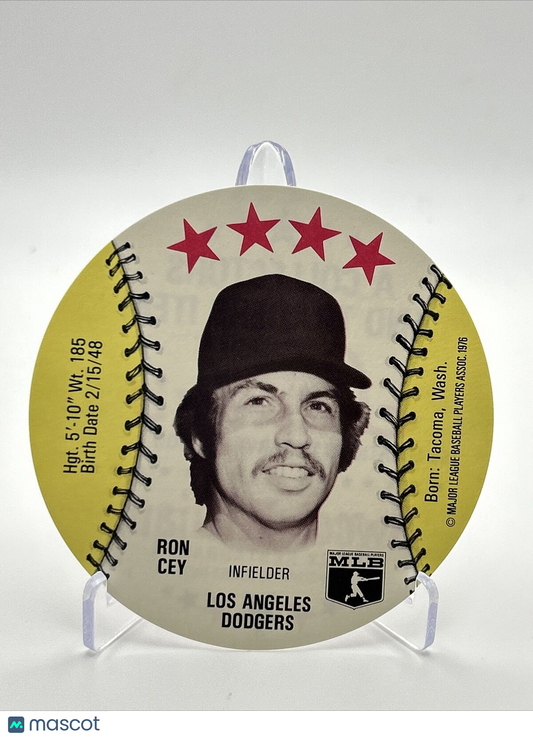 1976 Isaly's Sweet William Disc Ron Cey Baseball Card NM-MT FREE SHIPPING