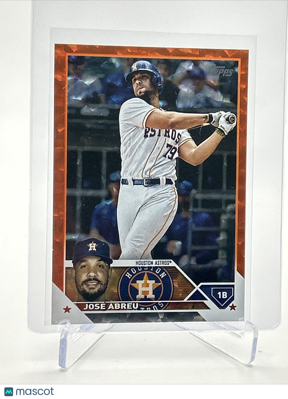 2023 Topps Orange Foil Jose Abreu Baseball Card #630 168/299 FREE SHIPPING