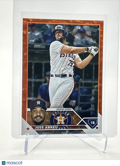 2023 Topps Orange Foil Jose Abreu Baseball Card #630 168/299 FREE SHIPPING