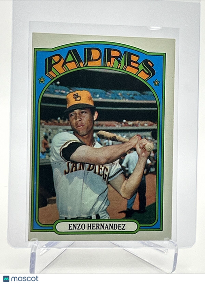 1972 Topps Enzo Hernandez Baseball Card #7 VG-EX Quality FREE SHIPPING