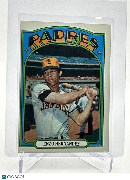 1972 Topps Enzo Hernandez Baseball Card #7 VG-EX Quality FREE SHIPPING