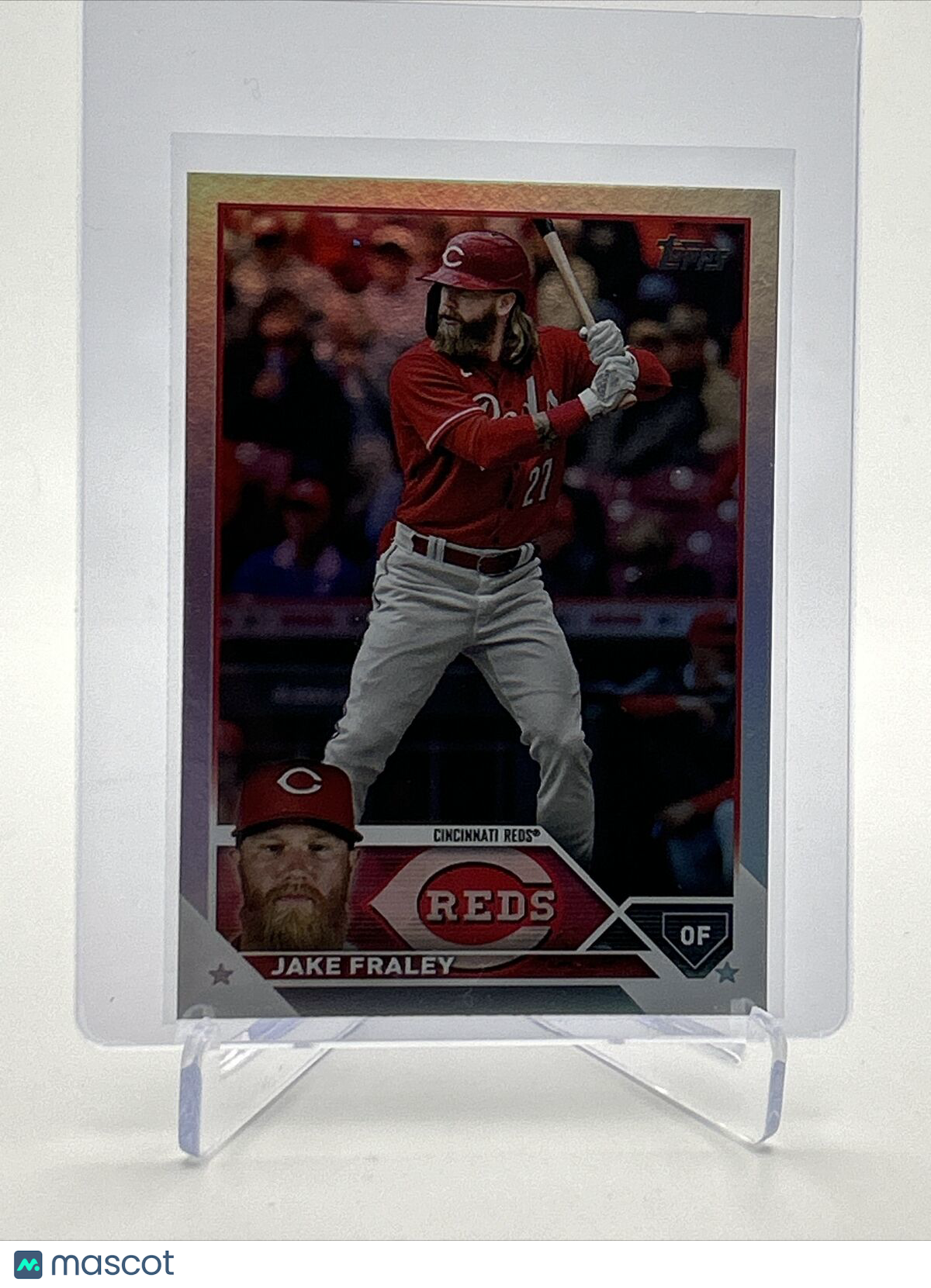 2023 Topps RAINBOW FOIL Jake Fraley Baseball Card #657 FREE SHIPPING
