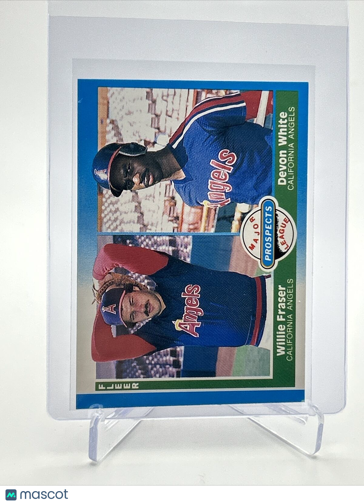 1987 Fleer Willie Fraser/Devon White Rookie Card #646 Mint FREE SHIPPING