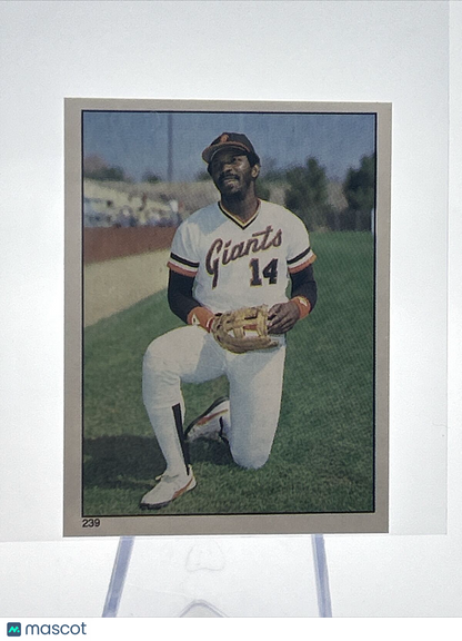 1981 Topps Stickers Vida Blue Baseball Card #239 NM-Mint FREE SHIPPING