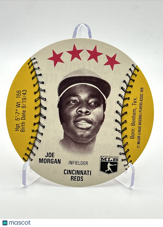 1976 Isaly's Sweet William Disc Joe Morgan Baseball Card NM-MT FREE SHIPPING